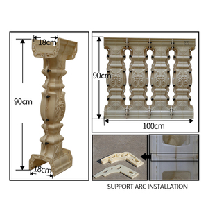 Hot Bán Bê Tông Khuôn Mẫu Cho Lục Bình Khuôn Mẫu Đúc Nhà Ban Công Trang Trí Tường Đường Sắt Hàng Rào Tấm Lan Can Colonne Lan Can - Product Image 5