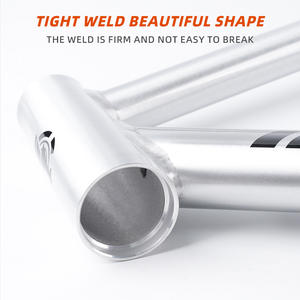 <span class=keywords><strong>Bicicleta</strong></span> Fixie Intro7tech BR002 con <span class=keywords><strong>Cuadro</strong></span> Brillante Superligero de <span class=keywords><strong>Aluminio</strong></span> Clásico + Horquilla, Tamaños 52, 55, 57 mm, <span class=keywords><strong>Bicicleta</strong></span> de Una Velocidad - Product Image 3