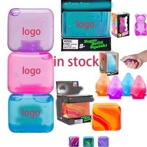 Juguete Antiestrés Needoh Squishy Nice Ice Square, Cubo de Hielo para Apretar, Juguete de TPR Needohs con Maltosa para Liberar el Estrés y las Emociones, Cubo Needoh - Product Image 2