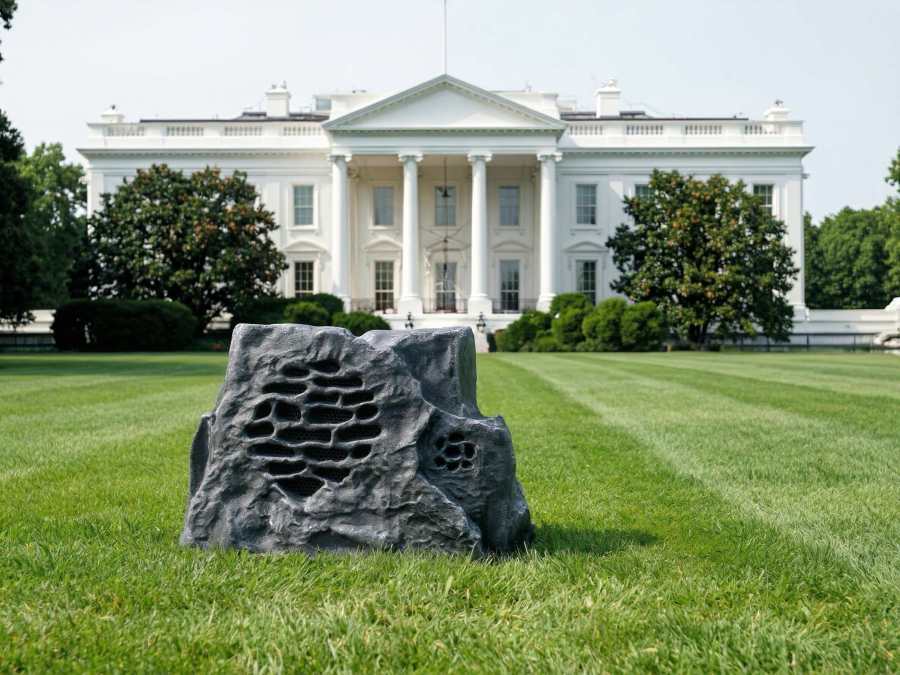 DS-008 50W Outdoor Waterproof Garden Rock Speaker 70V 100V 8 Ohm Adjustable PA System Stone Landscape Ground Loudspeaker · image 6