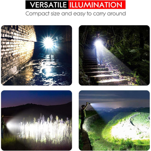Aeternam AMZ ไฟฉาย <span class=keywords><strong>LED</strong></span> สว่างเป็นพิเศษ P50 4 * AA, ไฟฉายอะลูมิเนียมอัลลอยหมุนได้ IP67กันน้ำ - Product Image 6