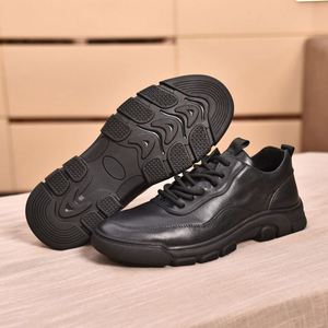 Zapatos de Vestir para Hombre, Negros, Punta Cuadrada, Ligeros, Transpirables, para Oficina y Eventos, Primavera-Verano, Cuero de Grano Completo - Product Image 4