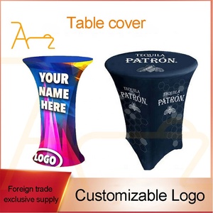 Bán Buôn Giá Rẻ Vòng Spandex Thanh Bảng Vải Cocktail Căng Đàn Hồi Slipcovers Biểu Tượng Tùy Chỉnh Bảng Bìa - Product Image 2