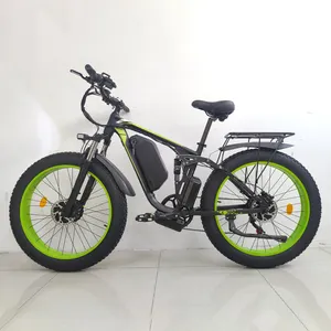 Bicicleta de montaña eléctrica todoterreno con doble Motor de 2000W, suspensión completa, 2000W, 48V, 21Ah, bicicleta eléctrica, neumático grueso, bicicleta eléctrica de 20 pulgadas