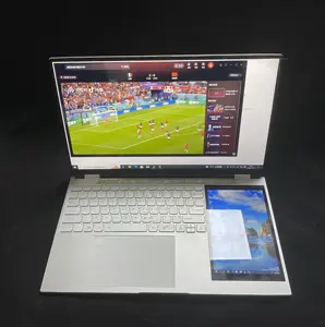 Computer portatile con tastiera retroilluminata a 7 colori a doppio schermo 7 "+ 15.6" intel N5105 1920*1080p 16GB RAM 256GB SSD per Laptop personali e aziendali