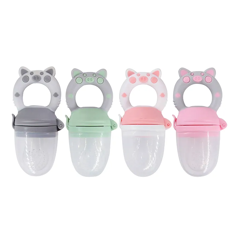 New Arrival Animal Shaped Monkey BPA Free Food Grade Silicone Soothe Pacifier Luxury Dummy Pacifier Baby Fruit Feeder