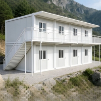 Maison conteneur préfabriquée de luxe, sécurisée, extensible, contemporaine, à deux chambres, de 40 et 20 pieds, pour bureau, appartement ou hôtel