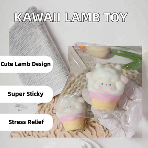 Toy Kawaii Lamb-Shape Super Sticky Portable Squeeze Creative <b>Squishy</b> Gift TPR Material for Kids Adults Stress Relief Ice-Cream - Product Image 2