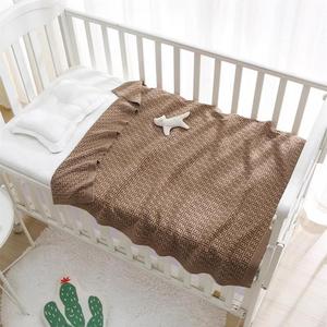Thiết Kế Mới Thân Thiện Với Môi Jacquard Dệt Kim 100% Bông Trẻ Em Ném Siêu Mềm Đa-Chức Năng Bé Swaddle Chăn Giáng Sinh - Product Image 4