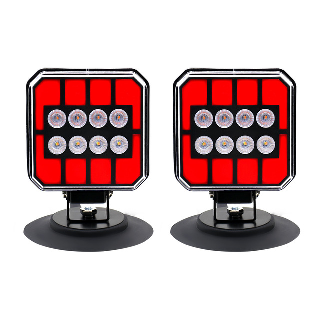 Wireless Trailer Lights Magnetic Kit, Portable LED Tow Lights with IP67 Waterproof, Fast Charge Tail Light