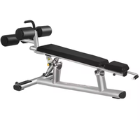 Banc abdominal plat réglable en métal commercial, durable et stable, équipement de fitness pour la musculation et l'entraînement