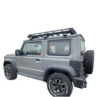 Protection d'angle latérale pour Jimny JB74 2019 2023 2024 3/5 portes, avant et arrière, 4 pièces/ensemble, noir mat, en PP, à coller, accessoires injectés