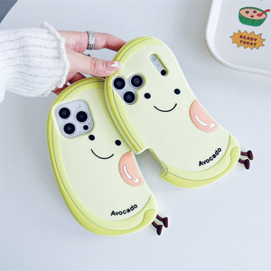 เคสโทรศัพท์มือถือซิลิโคนลายอะโวคาโด 3 มิติ สำหรับ iPhone 17 16 15 14 13 Pro Max ลายยิ้ม ผลไม้สีเขียว นุ่ม ยืดหยุ่น ป้องกันด้านหลัง รุ่นใหม่ - Product Image 2