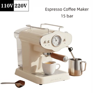 Machine à café expresso semi-automatique classique <span class=keywords><strong>italienne</strong></span> en acier inoxydable, norme américaine, <span class=keywords><strong>capacité</strong></span> de 5 à 10 tasses, pour usage domestique - Product Image 4