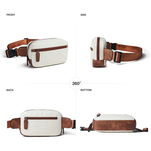 Sac <span class=keywords><strong>de</strong></span> poitrine bandoulière en cuir imperméable OEM pour femme, petit sac banane tendance 2L, sacoche <span class=keywords><strong>de</strong></span> <span class=keywords><strong>ceinture</strong></span> polyvalente - Product Image 3