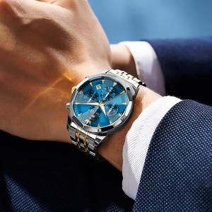 <span class=keywords><strong>Reloj</strong></span> OLEVS 3673 <span class=keywords><strong>Original</strong></span> para Hombre de Negocios, Manecillas Luminosas, Resistente al Agua, Fase Lunar, <span class=keywords><strong>Reloj</strong></span> de Pulsera de Lujo, <span class=keywords><strong>Reloj</strong></span> de Fecha para Hombre - Product Image 4