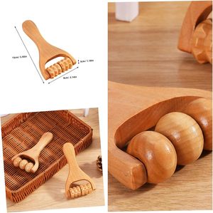 Rodillo de Maderoterapia, Cepillo de Masaje, Herramienta Manual para Celulitis, Puntos de Presión, Drenaje Linfático, Anticelulítico, Liberación Muscular - Product Image 2