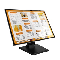 Pro Desktop LED Menu boîte à lumière Rectangle aluminium panneau magnétique à changement rapide économie d'énergie rétro-éclairé Restaurant table