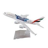 Modèle d'avion en alliage A380 de 16 cm, édition Emirates Expo, avion de passagers statique, objet de collection pour présentation sur bureau