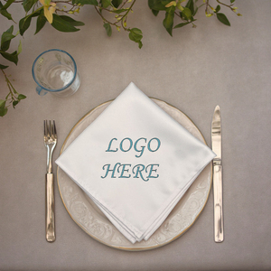 Custom Doek Servetten Tafel Linnen Servet Hotel Gepersonaliseerde Doek Diner Servetten Voor Huwelijksfeest - Product Image 1