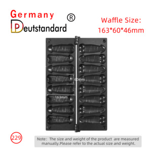 Vente chaude Électrique Pénis Gaufrier Snack Alimentaire <span class=keywords><strong>Gaufre</strong></span> Cône Produit - Product Image 6