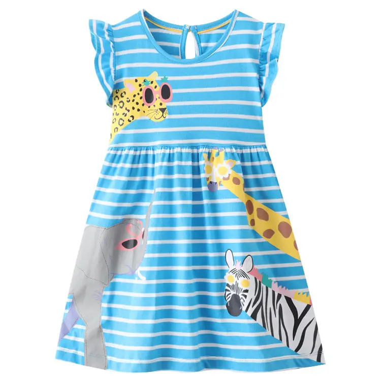 도매 제조 사용자 정의 귀여운 다채로운 스파게티 스트랩 부드러운 투투 드레스 어린이 소녀