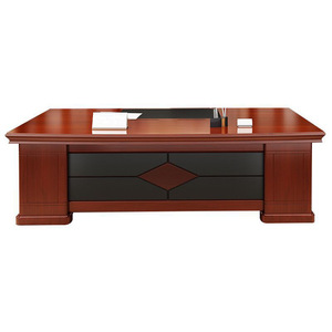 Muebles de oficina comerciales de madera maciza de estilo chino moderno, nueva silla de escritorio Single President Boss, 2 cajones, fácil montaje - Product Image 5