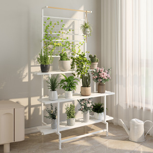 Soporte de flores de varias capas con estante para sala de estar, dormitorio, uso interior y exterior - Product Image 2