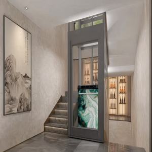 מעלית ביתית קטנה 450 ק\\\"ג 3-12 מטר, טכנולוגיה מתקדמת, מעלית תיירותית 2 קומות, מעלית נוסעים לשימוש ביתי פנימי/חיצוני - Product Image 1
