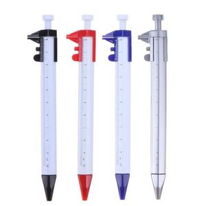 Stylo bille multifonctionnel personnalisé en plastique avec calibre à vernier, cadeau promotionnel d'entreprise, stylo publicitaire à bouton-poussoir pour signature - Product Image 4