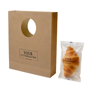 Sacs en papier kraft brun biodégradables découpés pour fleurs, cadeaux, pharmacies, sacs de courses et sacs alimentaires en papier recyclé - Product Image 2