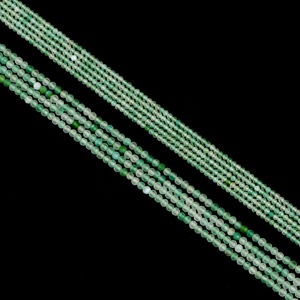 Hoa màu xanh lá cây Agate mặt hạt Chất lượng cao đá quý tự nhiên <span class=keywords><strong>2</strong></span>/3/4mm nguyên liệu cho đồ trang sức mỹ pewelry piercing đồ trang sức - Product Image 1