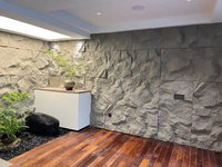 Panneau mural en pierre 3D certifié CE, léger, en mousse PU, écologique, ignifuge, faux revêtement pour usage extérieur