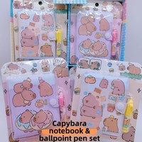 Cuaderno de Dibujos Animados de Tamaño Mediano con Páginas a Color y Juego de Papelería con Bolígrafo, Premios Escolares, Regalos, Regalos para Fiestas