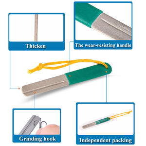 Aiguiseur d'hameçons pour la pêche à la mouche, lime diamantée de 10 cm, outil de pêche en métal, accessoire pour la pêche à la mouche - Product Image 5