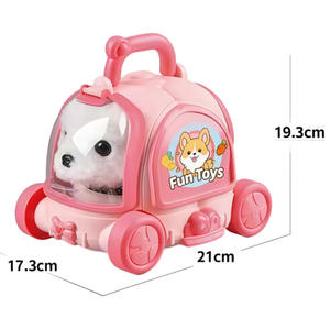 BELO TEMPO Jouet en peluche électrique créatif et amusant, chiot qui <span class=keywords><strong>aboie</strong></span>, cadeau d'anniversaire pour enfants, peluche super douce et mignonne pour le plaisir - Product Image 2