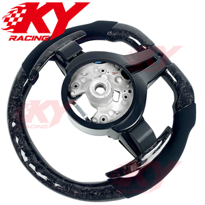 Volante Deportivo de Fibra de Carbono Forjado con LED Personalizado para BMW F30 F20 F32 F36 M3 F10 F15 M5 F80 M4 F82 M2 F87 - Product Image 3