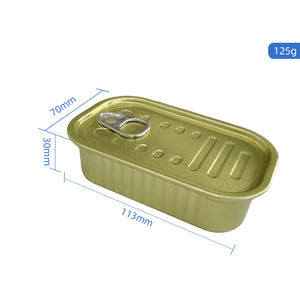 Boîte <span class=keywords><strong>de</strong></span> conserve recyclable vide pour sauces, <span class=keywords><strong>caviar</strong></span>, thon, viande <span class=keywords><strong>de</strong></span> bœuf, poisson, avec couvercle à ouverture facile, emballage métallique pour poisson en conserve, sardines, scelleuse <span class=keywords><strong>de</strong></span> boîtes <span class=keywords><strong>de</strong></span> conserve - Product Image 2