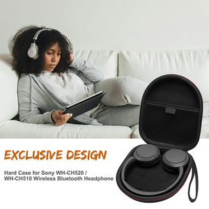 กระเป๋าใส่หูฟัง EVA สำหรับเดินทางแบบแข็งเคสสำหรับ Sony <span class=keywords><strong>WH</strong></span>-CH520/<span class=keywords><strong>WH</strong></span>-CH520B.CE7/<span class=keywords><strong>WH</strong></span>-CH520ดีที่สุด/<span class=keywords><strong>WH</strong></span>-<span class=keywords><strong>CH510</strong></span> - Product Image 6