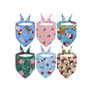 Nouvelle Écharpe Triangulaire de Noël pour Animaux de Compagnie (Chiens et Chats) – Décoration d'Ambiance et Bavoir Anti-Bave - Product Image 1