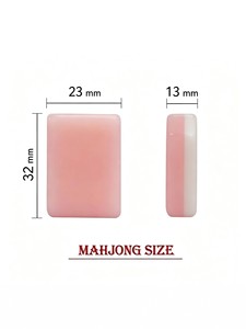 Juego de Mahjong Americano de Doble Capa de Plástico con Diseño de Gato de Gelatina para 4 Jugadores, Mini Fichas de Mahjong para Jugar a Mano, en Stock - Product Image 4