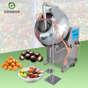 By-1000 Tilting Copper Pan Lab Tablet Film Peanut Cashew Nut Candied Sugar Coating 150kg <b>Machine</b> for <b>Candy</b> - Product Image 1