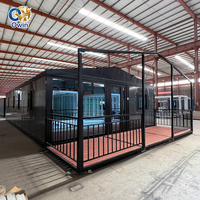 Fournisseur en gros de maisons portables de luxe à 3 chambres, 40 pieds, 20 pieds, mobiles, pliables, extensibles, préfabriquées, en conteneurs, avec panneaux sandwich