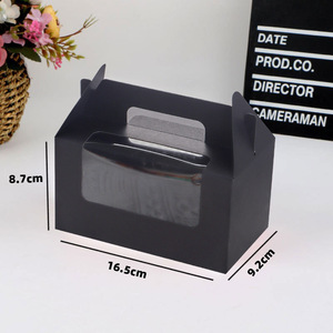 Großhandel Top Handle Papier <span class=keywords><strong>2</strong></span> PCS Halter Cupcake Verpackung Display <span class=keywords><strong>Box</strong></span> - Product Image 6