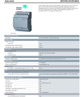LOGO! Módulo Lógico PLC 8.4 24CEo 6ED1052-2CC08-0BA2 con Comunicación Ethernet, 12 E/S, 24V