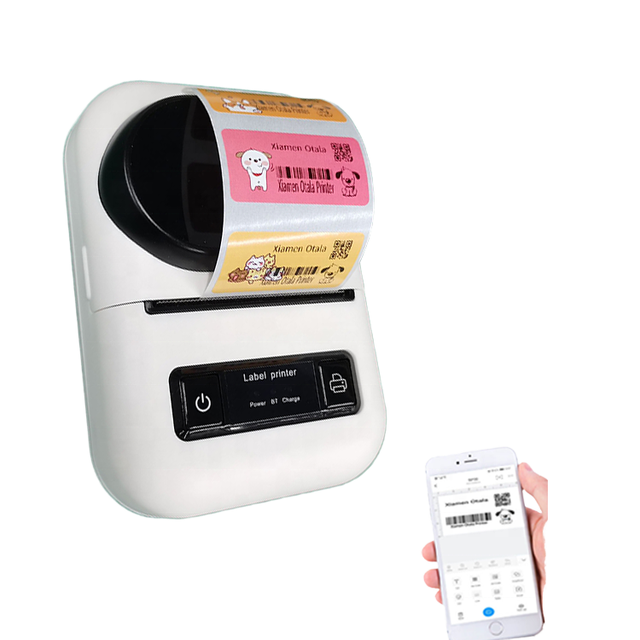 AIXW Mini Portable for 2 Inch Label Maker Machine Factory Labeled Logo Printer Barcode Printing Adhesive Sticker in Stock