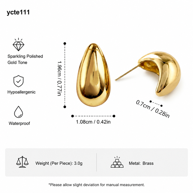 Guarantee Dreamshow Hollow Out Gold Plated Tarnish Free 18k Gold Hot Selling Geometric Moon Statement Stud Earrings
