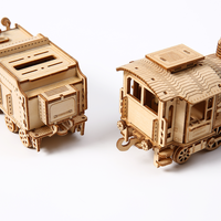 Puzzle 3D en bois à assembler soi-même : Train à vapeur - Jouet décoratif pour commande groupée