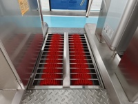 Machine de lavage de bottes automatique de type tunnel en acier inoxydable 304 pour abattoir