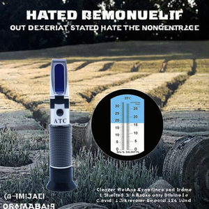 Quy mô kép 0-32% xách tay cầm đường mặn Muối Brix ATC khúc xạ ± 1% Độ chính xác cho hồ cá nước biển - Product Image 3